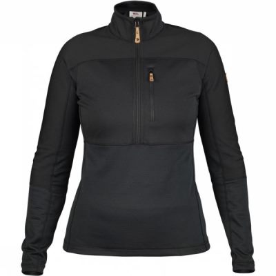 Pullover Fjallraven Abisko Trail Mujer - Negras - Chile NAB920158